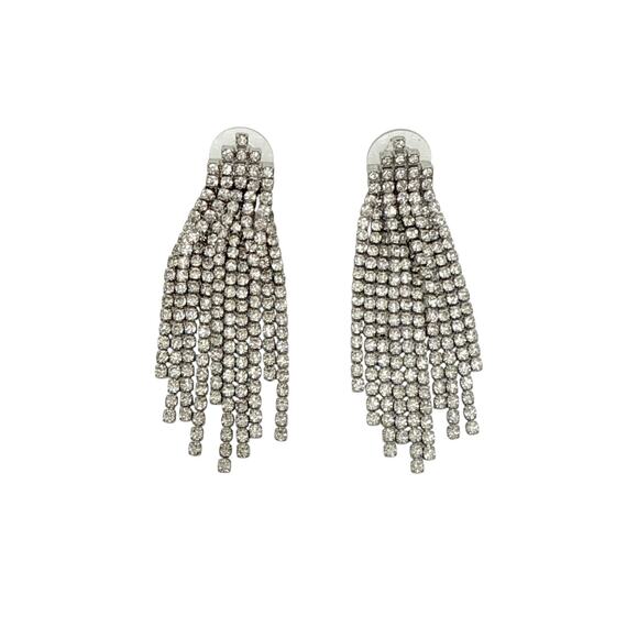 CLARE V. Layered Cupchain Statement Earrings - Picture 1 of 12